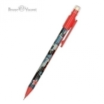 Карандаш автоматический 0.7мм Bruno Visconti HappyGraphix. Military blue с ластиком арт.21-0042/06