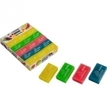 Ластик deVENTE Fruit cocktail 39*24*12мм, прямоуг. прозр-тонирован, синтетич, ароматизиров. в инд. упак., арт.8030202