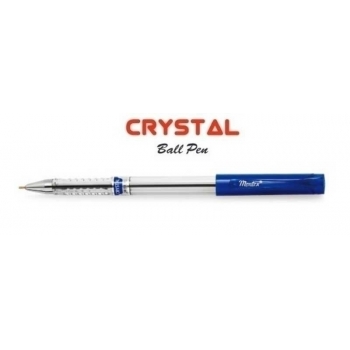 Ручка Montex шариковая Crystal с син. cтержнем, прозрачный пласт. корпус, с колпачком арт.Crystal