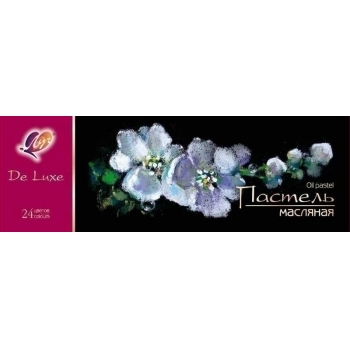 Пастель Люкс 24 цв. масляная, мелки круглой формы в бумажной обертке арт.30С 1938-08