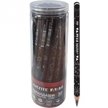 Карандаш deVENTE HB ч/гр. Jumbo Art, 4М, трехгранный, заточенный, арт. 5031200