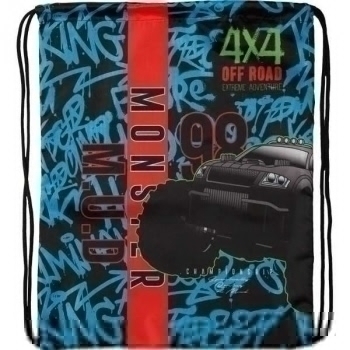 Мешок для обуви Attomex 1-отделение 35х43 см Offroad Monster арт.7048317