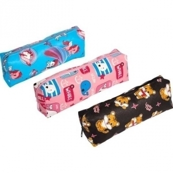 Пенал мягкий прямоугольный 200х70х35 Attomex So cute, искусственная кожа с рисунком, ассорти арт.7020307