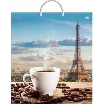 Мешок 44х40см ПВД 100мкм с пластиковой ручкой, Ароматное утро  арт.н00179181