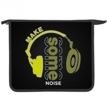 Папка д/тетр. А5 на молнии, картон/пластик арт.ПТ-715 Яркие наушники