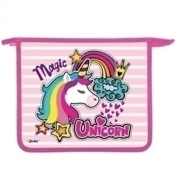 Папка д/тетр. А5 на молнии, пластик арт.ПТ-73 Magic unicorn