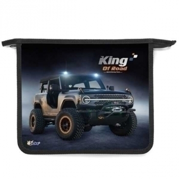 Папка д/тетр. А5 на молнии, пластик арт.ПТ-73 King of road