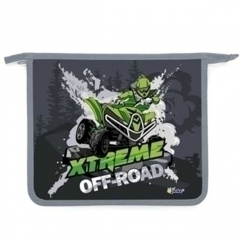 Папка д/тетр. А5 на молнии, пластик арт.ПТ-73 Off road