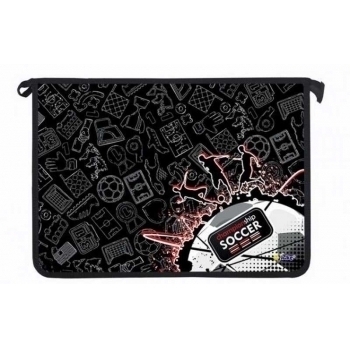 Папка д/тетр. А4 на молнии, картон/пластик арт.ПТ-815 Football champion