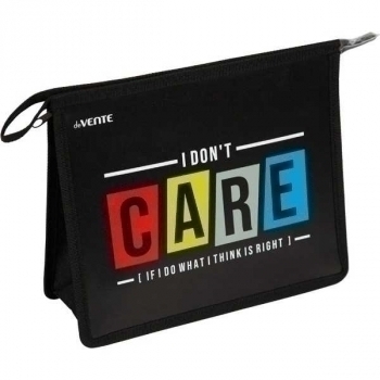 Папка д/тетр. А5 на молнии, картон/пластик deVENTE Dont Care (243*200*80мм) арт.8056387