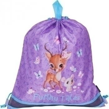 Мешок для обуви deVENTE 1-отделение 40х47 см, Funny Tales водоотталкивающ.ткань, верев.завязка, арт.7040364