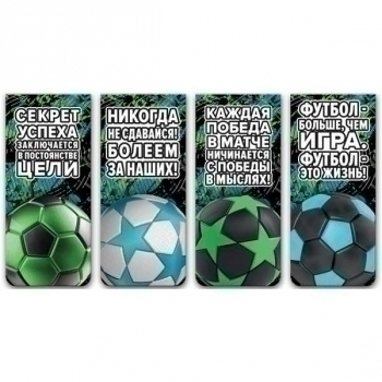 Закладка магнитная deVENTE  Football (25x56,6мм) набор 4 шт арт.8065310