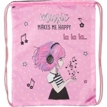 Мешок для обуви Attomex 1-отделение 35х43 см Music Girl арт.7048315