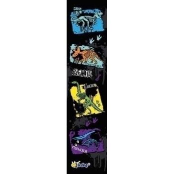 Закладка 40х220 мм, пластик, арт. 3-1 Скелеты динозавров