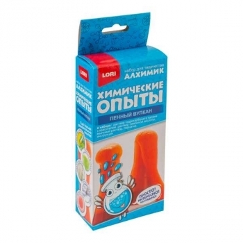 Набор для детского творчества - Химические опыты. Пенный вулкан Красный арт.Оп-073