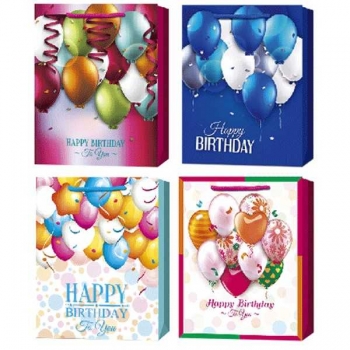 Пакет подарочный 18x23x8 см бумажный deVENTE Your birthday 210 г/м2, ассорти арт. 9041265