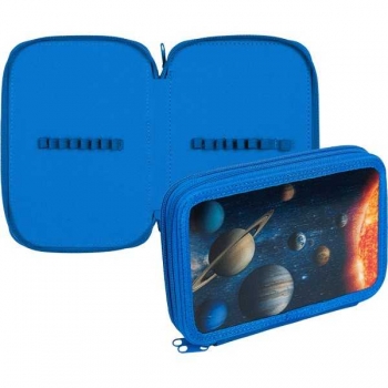 Пенал л/т 2-отдел. большой 205*140*52 deVENTE Cosmos, плотн текстиль  арт.7012994