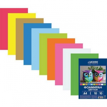 Набор фоамирана (искусственная замша) А4 deVENTE 10цв, 10л, 2мм, цветной арт.8040777