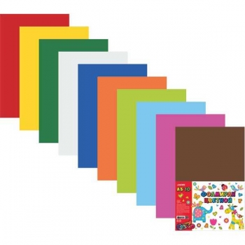 Набор фоамирана (искусственная замша) А3 deVENTE, 10цв, 10л, 2мм, цветной арт. 8112300