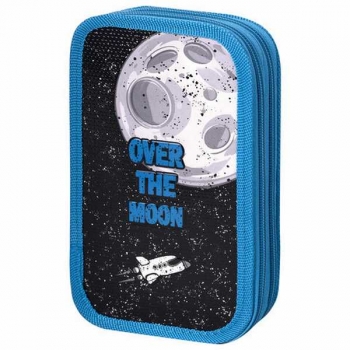 Пенал л/т 2-отдел. средний 190х110, ЮНЛАНДИЯ Space smile, ламинация арт.270890