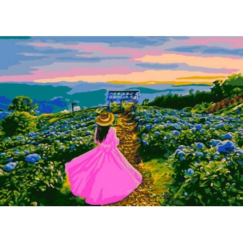 Набор для рисования по номерам, картина 20х28,5 см На закате (основа на карт, краски, кисть) арт.Кпн-266 Набор для рисования по номерам, картина 20х28,5 см На закате (основа на карт, краски, кисть) арт.Кпн-266