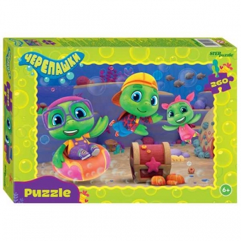 Пазл 260 эл. Черепашки, 240х345, 6+ арт.95151