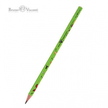 Карандаш Bruno Visconti HB ч/гр. HappyGraphix. Собачья площадка, трехгранный арт.21-0030/40