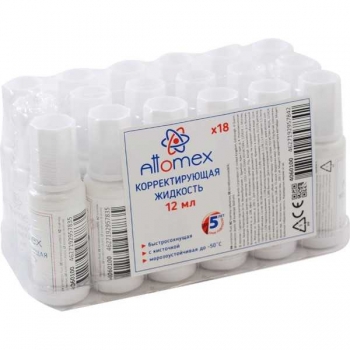 Штрих-корректор Attomex 12мл в бутылочке с кисточкой арт.4060100