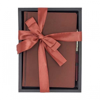 Набор подарочный Bruno Visconti VELVET ежедневник недат. А5 145*205 мм, 272 стр, коричневый+ шар.ручка арт.3-115/03-2