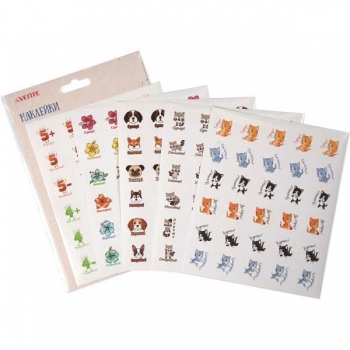 Наклейки-оценки deVENTE, 5 дизайнов, 150 шт, в пласт. пакете с блистерным подвесом, арт. 8002208