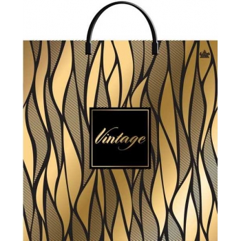 Мешок 36х37см ПВД 100мкм с пластиковой ручкой, Винтаж голд арт.н00243047
