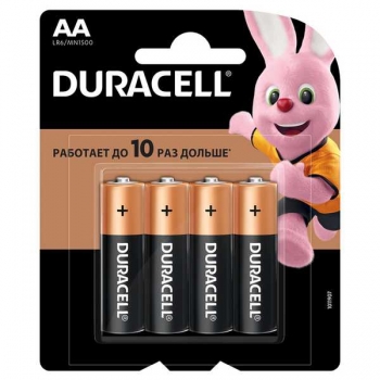 Батарейка DURACELL Basic алкалиновая LR6 (AA) -1.5V, блистер по 4шт., цена за 1 батарейку арт.Basic_LR6