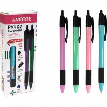 Ручка автоматическая deVENTE Triolino Pastel, 0.7мм, серия Speed Pro, корпус ас-ти, смен.стержень, синяя арт.5070327
