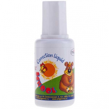 Корректор ШКОЛЬНИК, с кисточкой, 27г арт.341004