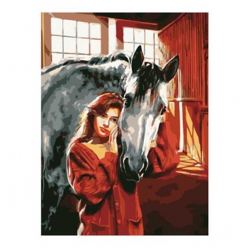 Набор для рисования по номерам, картина 28х38 см Дружба (основа на карт, краски, кисть) арт.Кпн-287 Набор для рисования по номерам, картина 28х38 см Дружба (основа на карт, краски, кисть) арт.Кпн-287