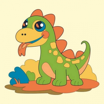 Набор для рисования по номерам, картина 20х20 см детская на деревянном подрамнике Весельчак арт.Рхд-003