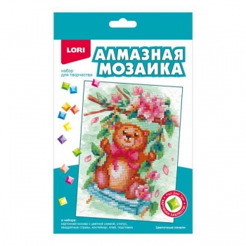 Алмазная мозаика LORI 15*20см детская Цветочные качели (картон, частичное заполнение) арт.Амк-009 Алмазная мозаика LORI 15*20см детская Цветочные качели (картон, частичное заполнение) арт.Амк-009