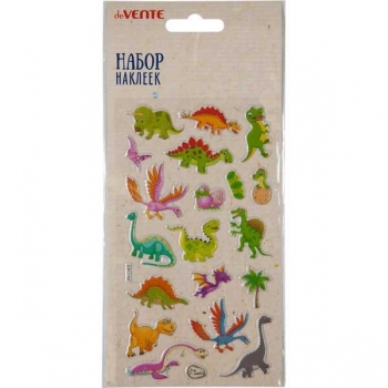 Наклейки deVENTE  16*9 см Dinosaurs, блистер, арт. 8002133
