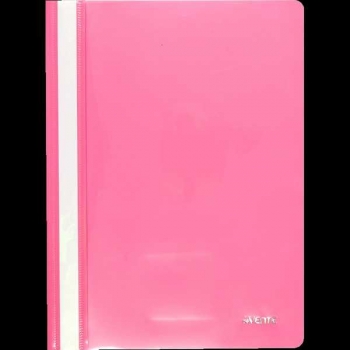 Папка-скоросшиватель А4 deVente Pastel с прозр.верхом, пастельная розовая арт.3113301