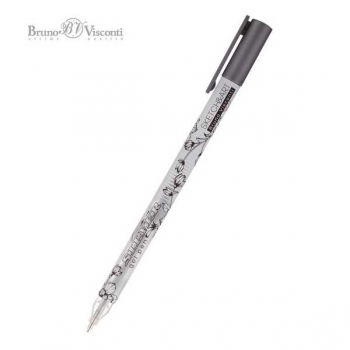 Ручка гелевая Bruno Visconti SketchArt  UniWrite.SILVER, 0.8мм, клип, серебряная арт.20-0312/01