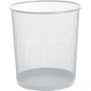 Корзина для бумаг deVENTE материал стальной мэш, 22x26,5x28 см, круглая, серая арт.4106103