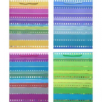 Пакет подарочный 18x23x8 см бумажный deVENTE City Glam 210 г/м2, ассорти 4 цв арт.9041418