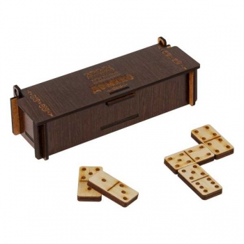 Игра настольная   ТРИ СОВЫ Домино, фанера, шкатулка из ХДФ   арт.НИ_49728