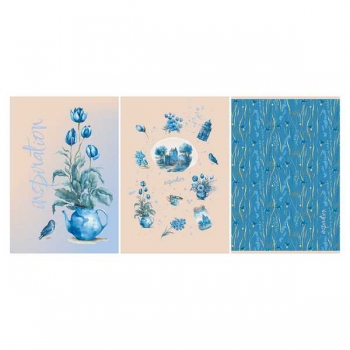 Тетрадь А4 48л в клетку BG Васильковое настроение, матовая ламинация арт.Т4ск48_лм 11897