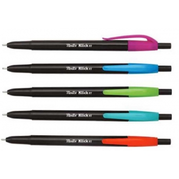 Ручка Montex автомат. Klick RT с син. cтержнем, пласт. корпус, ассорти арт.Klick RT