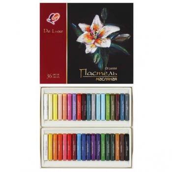 Пастель Люкс 36 цв. масляная, мелки круглой формы в бумажной обертке арт.30С 1939-08