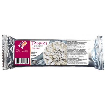 Глина для лепки Луч Люкс 250г, белая арт.32C 2133-08