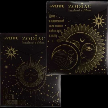 Папка-конверт А6 (170х140мм) на кнопке deVENTE Zodiac, 180 мкм, непрозрачная с рисунком  арт.3071308