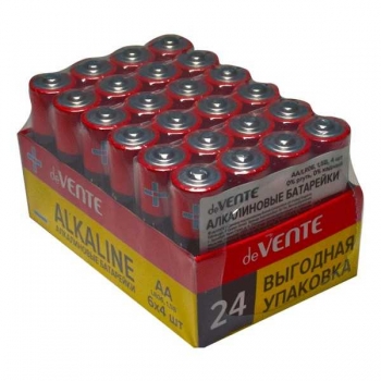 Батарейка deVENTE Alkaline алкалиновая, AA, LR6, 1,5В, 4 шт в термоусадочной пленке арт.9010114 Батарейка deVENTE Alkaline алкалиновая, AA, LR6, 1,5В, 4 шт в термоусадочной пленке арт.9010114