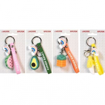 Брелок deVENTE Rainbow fruit резиновый, в пласт. пакете с подвесом, ассорти арт 9020010